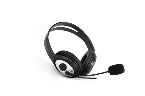 CoolBox coolCHAT 3.5 Гарнитура Проводная Оголовье Calls/Music Черный, Серебристый