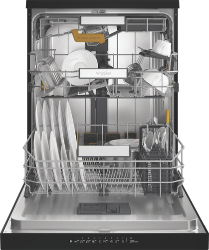 Whirlpool W8F HS61BS Vrijstaande vaatwasser Zwart, afbeelding 4