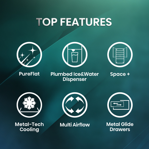 Hisense RF815N4SEFE Wifi Connected Plumbed Frost Free Multi-door American Fridge Freezer - Stainless Steel - E Rated, Stainless Steel - image 2