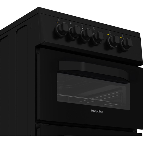 Hotpoint HTE5VCB 50cm Twin Cavity Electric Cooker in Black Ceramic Hob - image 6
