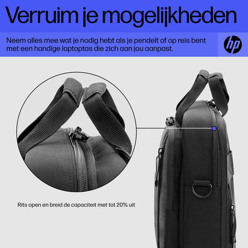 HP Renew Executive 16-inch Laptop Bag Laptoptas Geschikt voor max. (laptop): 40,6 cm (16) Zwart – Foto 4 van 11