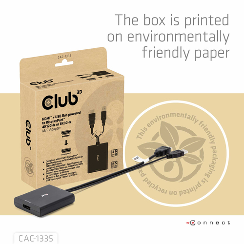 Club 3D HDMI + Micro-USB naar DisplayPort actieve adapter – Foto 10 van 10