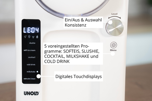 Cloer UNOLD slush&soft Ijsmachine, afbeelding 4