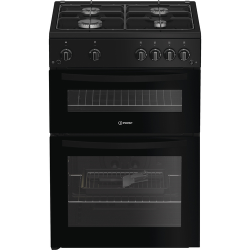 Indesit IDG6GB cooker Freestanding cooker Gas Black