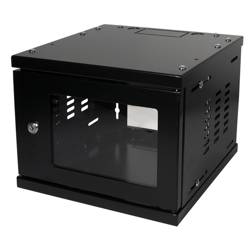 LogiLink W06Z33B rack cabinet 4U Wall mounted rack Black