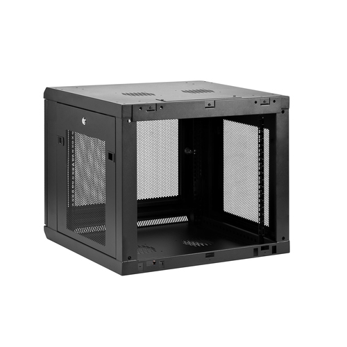 StarTech.com 9U Wall Mount Server Rack Cabinet - 4-Post Adjustable Depth (2 to 19) Network Equipment Enclosure Cable Management (RK920WALM) Stativindelukkekabinet Sort – billede 2