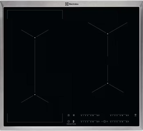 Electrolux EIV6340X Черный Встроенный 60 cm Плита с зонами индукции 4 зона(ы)