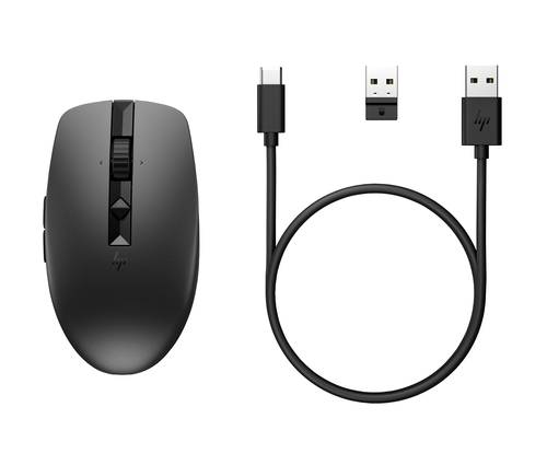HP 710 Rechargeable Silent Black Bluetooth Mouse – image 1