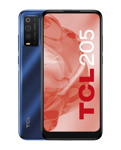 TCL 20 205 15.8 cm (6.22") Hybrid Dual SIM Android 11 4G Micro-USB 2 GB 32 GB 4000 mAh Blue