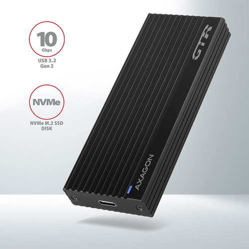AXAGON EEM2-GTR USB-C 3.2 Gen2 - M.2 NVMe SSD THIN RIB 42-80mm box *USBCM *USBCF *M.2, afbeelding 3