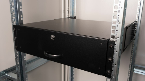 Equip schuiflade 19" voor Serverschränke 3U, afsluitbaar zwart, afbeelding 4