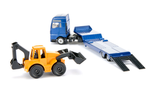 SIKU Super - MAN Lkw met graafmachine modelvoertuig, afbeelding 9