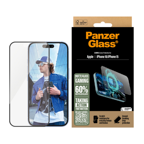 PanzerGlass Gaming Screen Protector iPhone 16  Ultra-Wide Fit – Foto 3 von 5