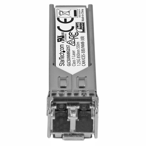 StarTech.com Cisco GLC-SX-MM-RGD Compatible SFP Module - 1000BASE-SX - 1GE SFP 1GbE Multimode Fiber MMF Optic Transceiver SFP (mini-GBIC) transceiver modul Gigabit Ethernet – billede 2