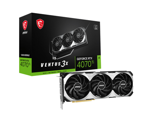 MSI VENTUS GEFORCE RTX 4070 TI 3X E 12G видеокарта NVIDIA 12 GB GDDR6X