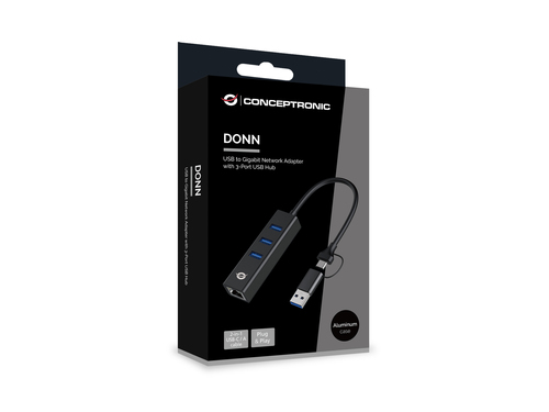 Conceptronic laptop dock & poortreplicator USB 3.2 Gen 1 (3.1 Gen 1) Type-A Zwart, afbeelding 7