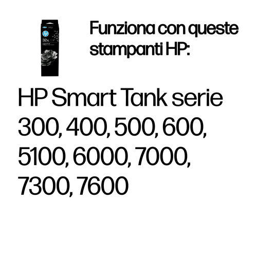 HP 32XL – Flacone di inchiostro nero originale