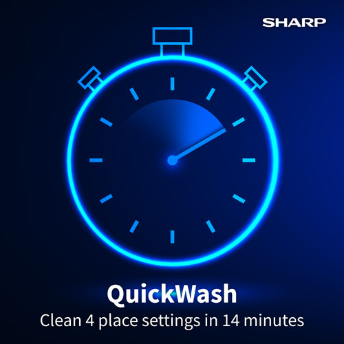 Sharp QW-NA1FF45D6W-EN dishwasher 16 place settings – image 5
