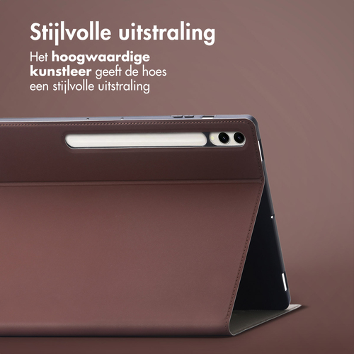 Accezz Classic Tablet Case Samsung Galaxy Tab S10 Plus / Tab S9 Plus / Tab S9 Plus FE  - Bruin, afbeelding 2