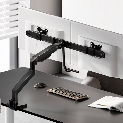 ACT AC8344 Monitorhalterung 32 Zoll mit Gasdruckfeder und Tragleiste für 2 Monitore – Foto 5 von 8
