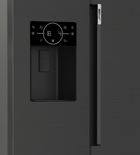 Beko Pro ASP342VPZ American-Style Fridge Freezer - Black Steel, Black - image 7