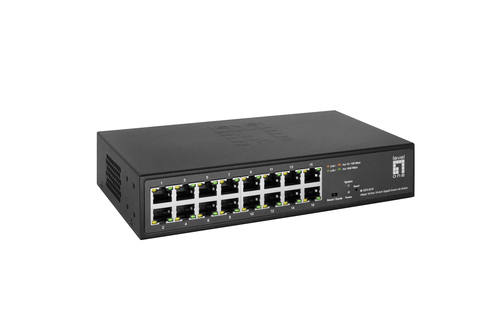 LevelOne Switch 16x GE GES-2216 Hilbert 10", afbeelding 4
