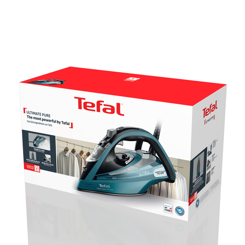 Tefal Ultimate Pure FV9851E0 iron Dry & Steam iron Durilium AirGlide Autoclean soleplate – image 3