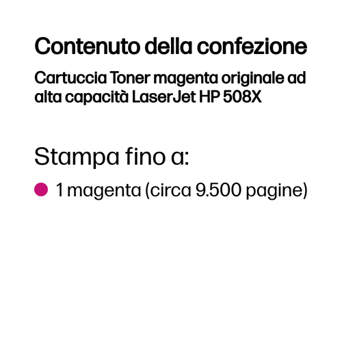 HP 508X – Toner magenta originale