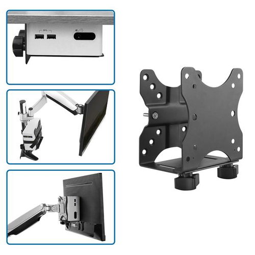 StarTech.com Thin Client Mount - Mini PC VESA Mount - Adjustable .7 to 2.8 - Under Desk Computer Mount - Mac Mini Monitor Mount (ACCSMNT) Komponenter til montering Tynd klient – billede 7