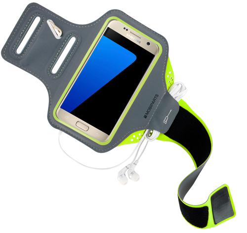 Mobiparts Comfort Fit Sport Armband Samsung Galaxy S7 Neon Green – image 4