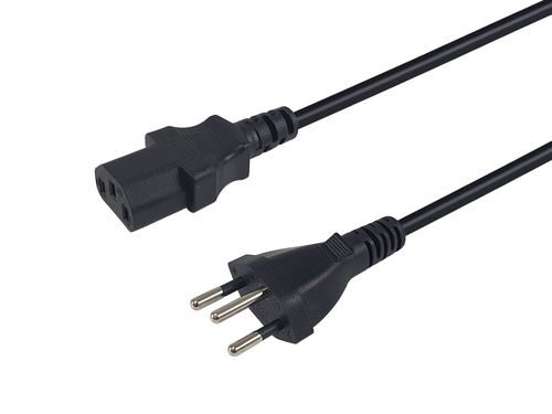 Equip 112242 electriciteitssnoer Zwart 5 m T12 C13 stekker