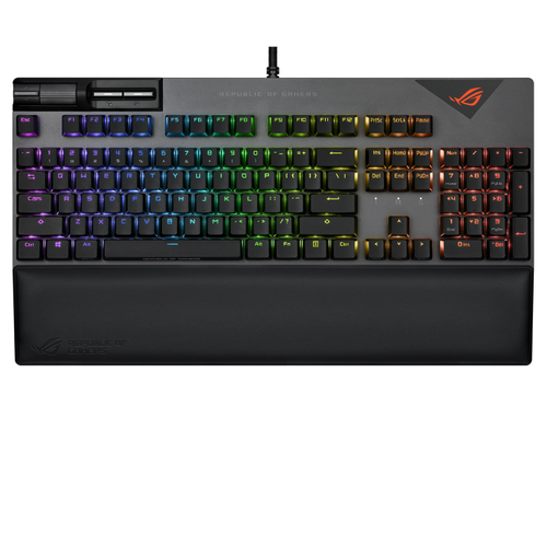 ASUS XA08 STRIX FLARE II/NXBN/US/PBT клавиатура Игровой USB Черный, Металлический