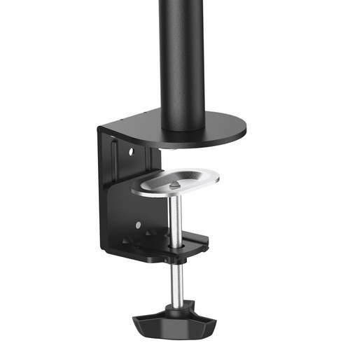 StarTech.com Desk Mount Monitor Arm for up to 34 VESA Compatible Displays, Articulating Pole Mount with Single Monitor Arm, Ergonomic Height Adjustable, Desk Clamp or Grommet, Black - Small Footprint Design (ARMPIVOTB) – billede 4