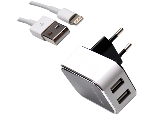 Sandberg AC Charger Lightning Dual2A EU