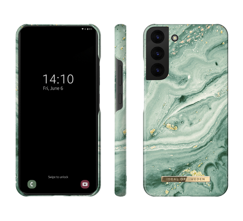 iDeal of Sweden Printed Case Galaxy S22P Mint Swirl Marble – image 2