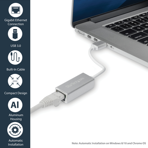 StarTech.com Netværksadapter SuperSpeed USB 3.0 Kabling – billede 7