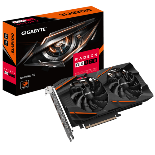 GIGABYTE GAMING GV-RX570GAMING-8GD (REV 2.0) видеокарта AMD Radeon RX 570 8 GB GDDR5