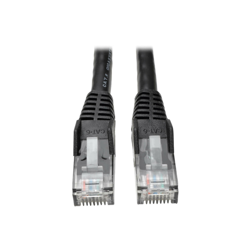 CABLE PATCH CAT6 UTP MOLDEADO  SNAGLESS RJ45 M/M NEGRO 213M  - N201-007-BK