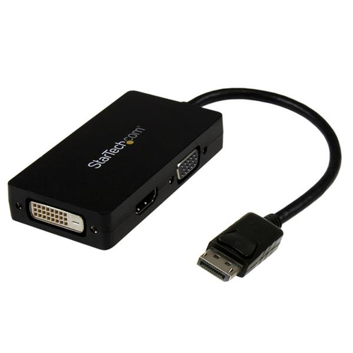 STARTECH.COM Travel A/V adapter 3-in-1 DisplayPort to VGA DVI or HDMI converter