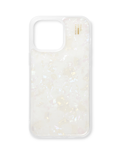 iDeal of Sweden Pearlised Case iPhone 14 Pro Max White