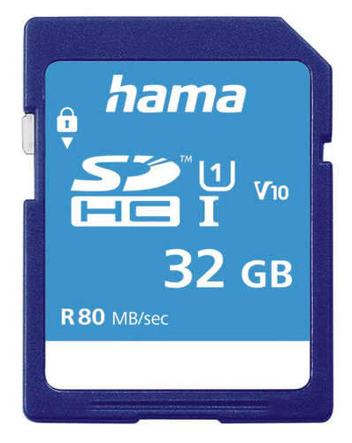 32GB C10 UHS-I SDHC 80MB/S