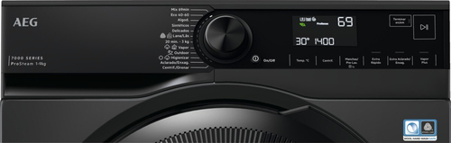 AEG Series 6000 LFR7394V4B lavadora Carga frontal 9 kg 1351 RPM Negro