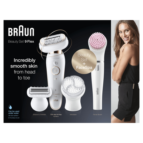 Braun Silk-épil 9 81690188 epilator 40 tweezers White, Gold – image 2