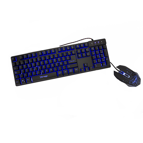 Kit de Teclado y Mouse Gaming VORAGO KM-500