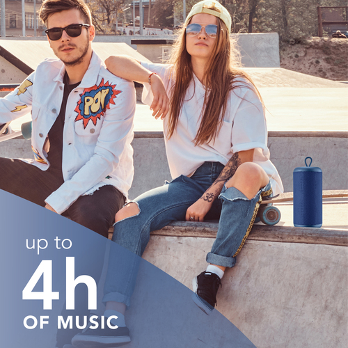 Music Sound BLUETOOTH SPEAKER MS VERTICAL BLUE – image 4