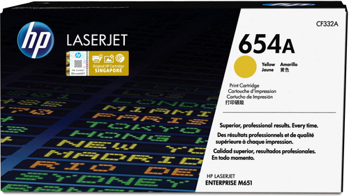 CF332A TONER ORIGINAL HP LASERJET 654A AMARILLO CF332A