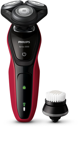 Philips SHAVER Series 5000 S5095/58 men's shaver Rotation shaver Grey, Red