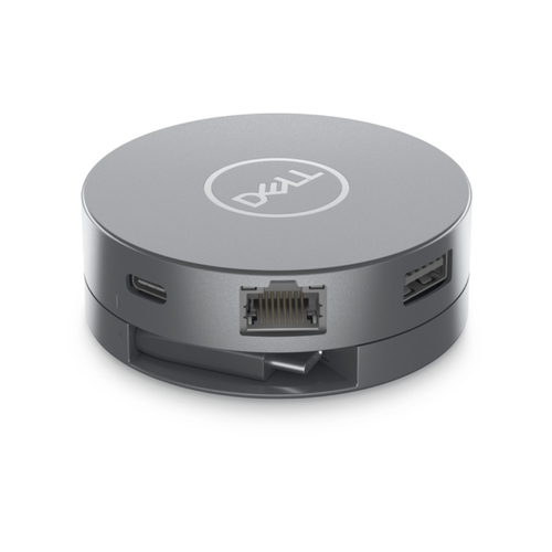 DELL 7MCF3 док-станция для ноутбука Проводная USB 3.2 Gen 2 (3.1 Gen 2) Type-C Серый