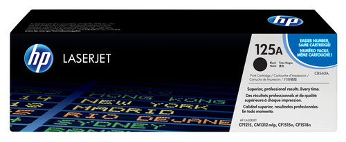 HP 125A oryginalny wkład z czarnym tonerem LaserJet CB540A