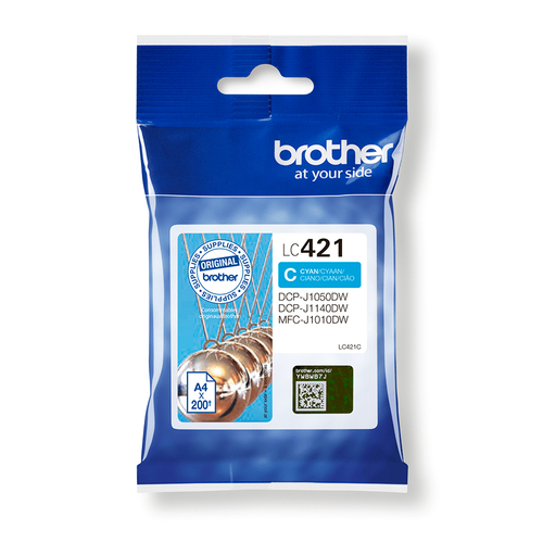 Brother LC421C Inkjet Cartridge Cyan LC421C - image 1